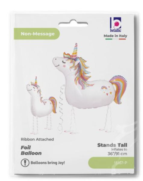 XXL Walking Balloon - Einhorn - ø91cm